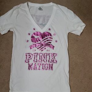 Victoria's Secret Pink embellished tee shirt